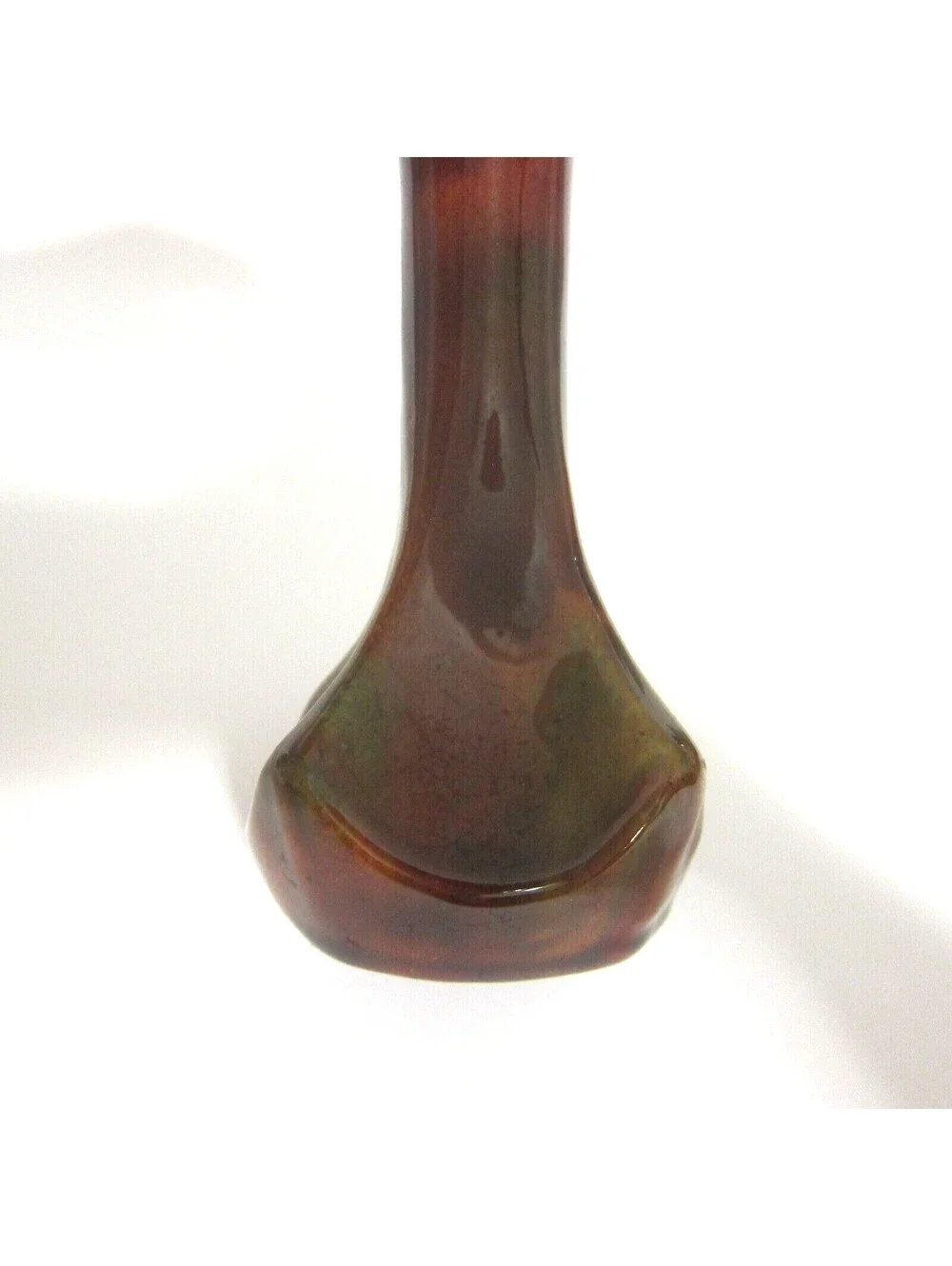 Antique Rockingham Glaze Art Pottery Bud Vase 5.5